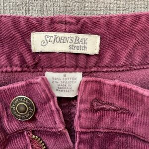 St. John’s bay size 6 burgundy women’s pants
